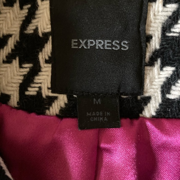 Express Houndstooth coat, size medium - Picture 5 of 8